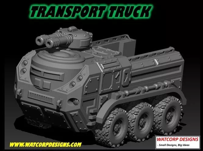 Transport Truck 3D print model_0