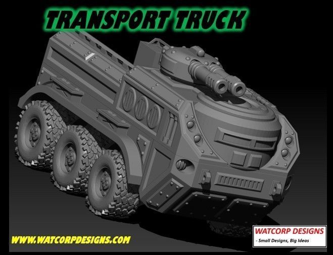 Transport Truck 3D print model_1