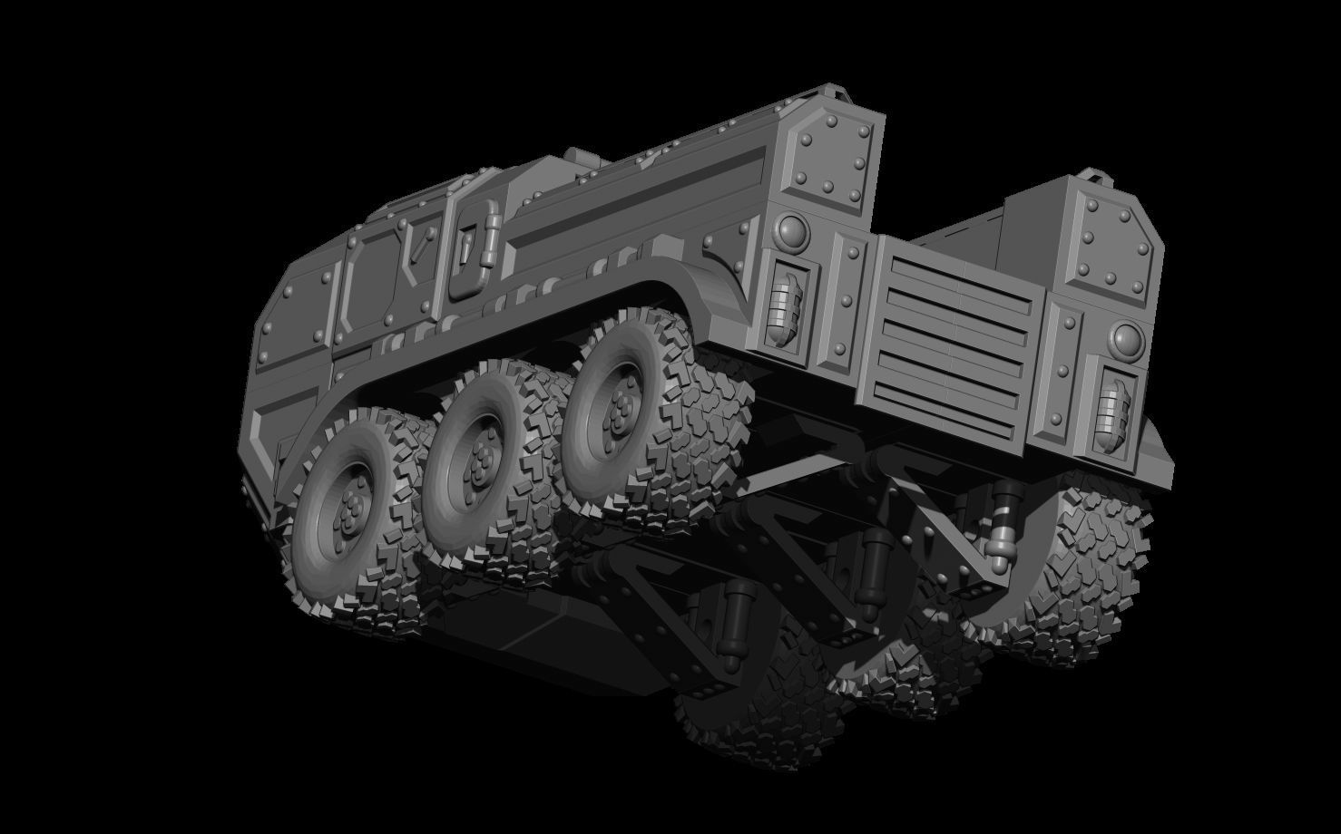 Transport Truck 3D print model_5