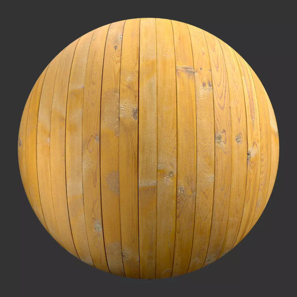 Wood Plank 6k Texture 3D model_0