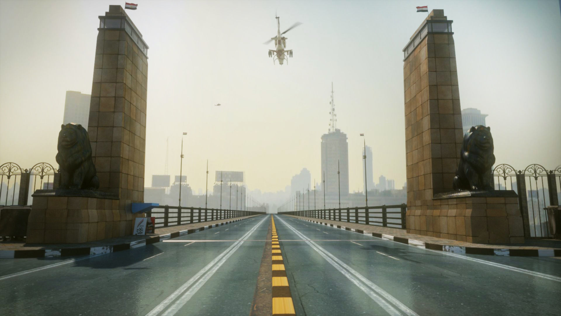 The Qasr El Nil Bridge in Cairo 3D model_3