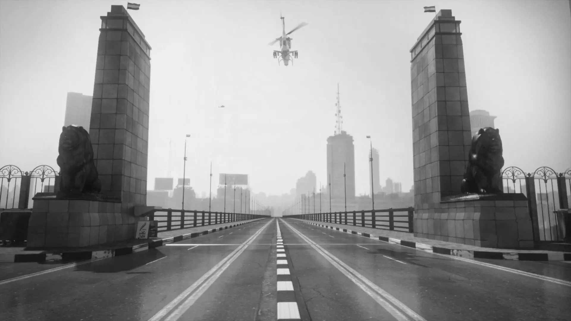 The Qasr El Nil Bridge in Cairo 3D model_0