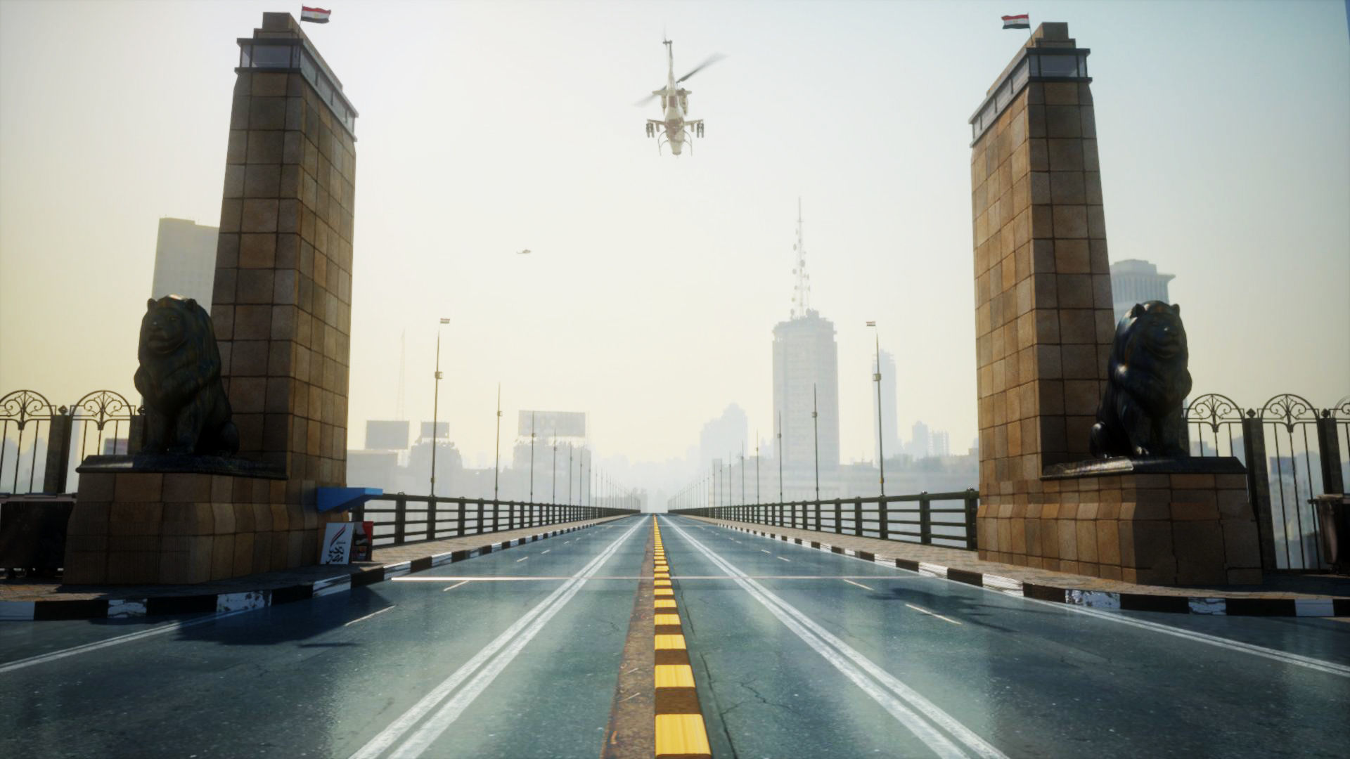 The Qasr El Nil Bridge in Cairo 3D model_4