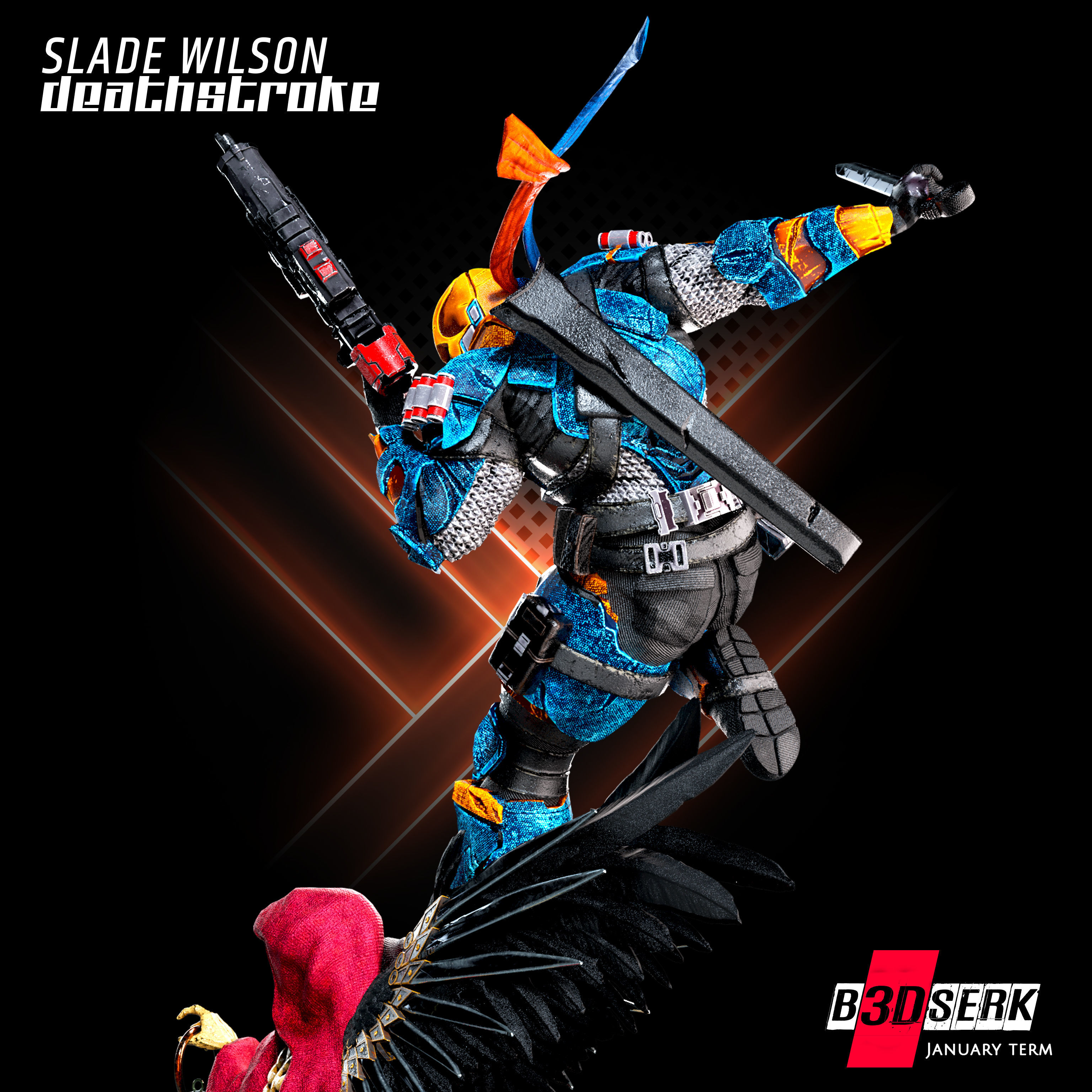 B3DSERK Deathstroke 3d Sculpture tested and ready for printing 3D print model_13