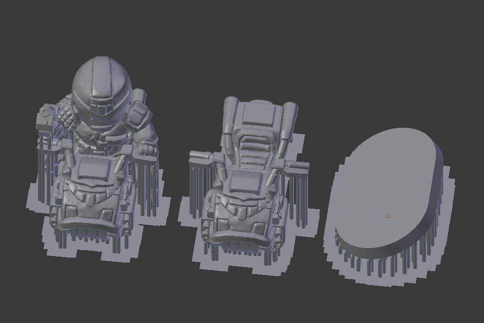 Chibi Lawman on bike 3D print model_2
