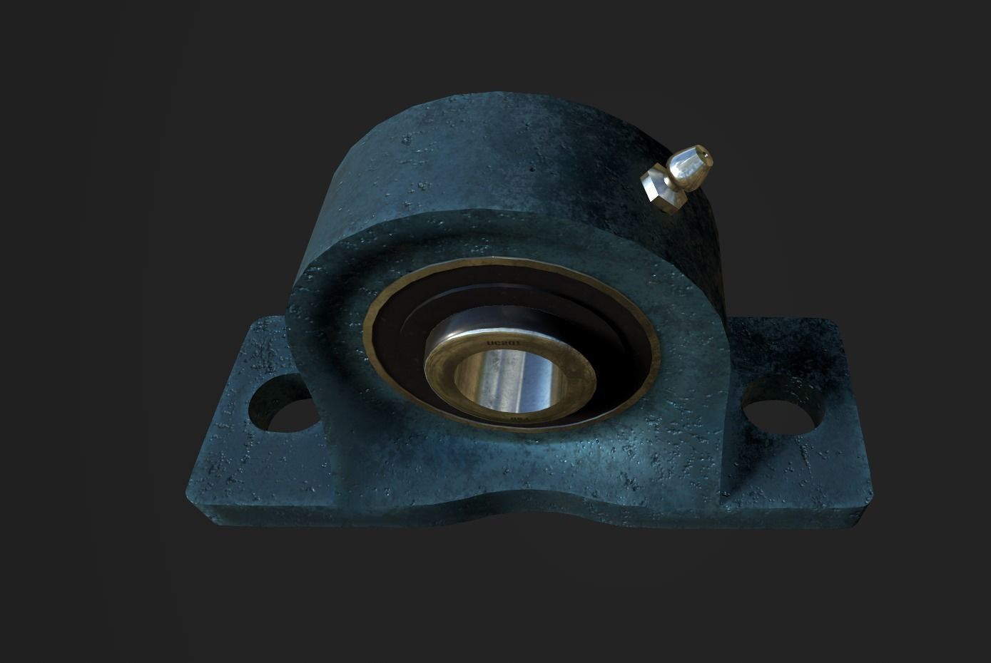 Pillow Block Bearing Low-poly 3D model_13
