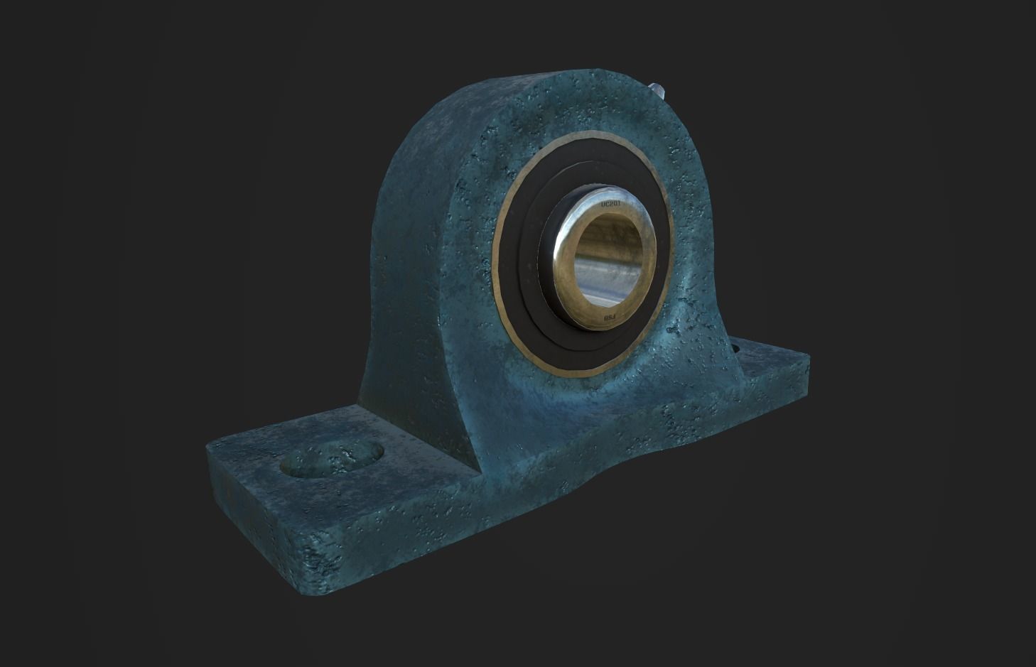 Pillow Block Bearing Low-poly 3D model_8