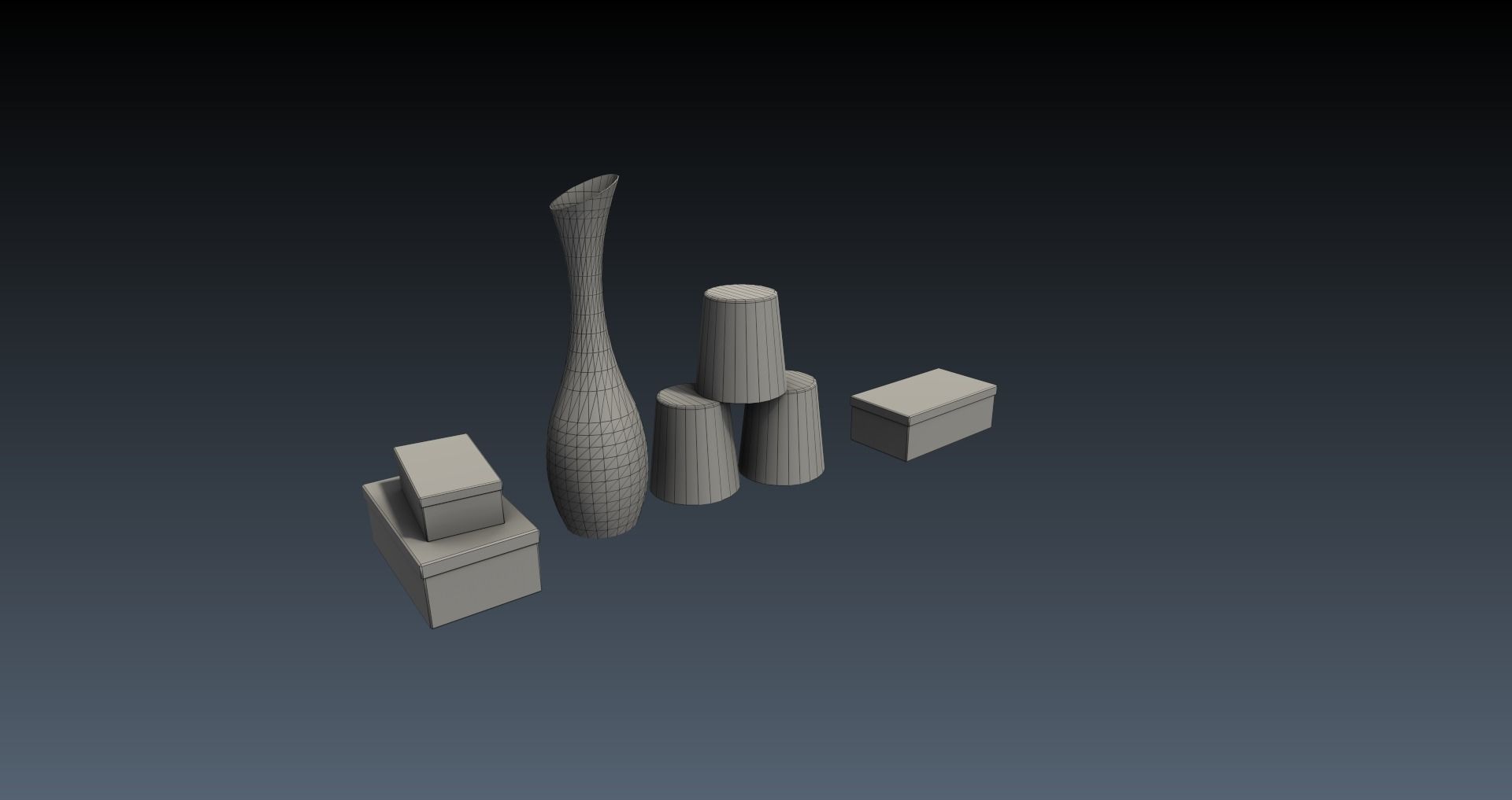 Low-Poly 80s Teenage Room Pack Low-poly 3D model_23