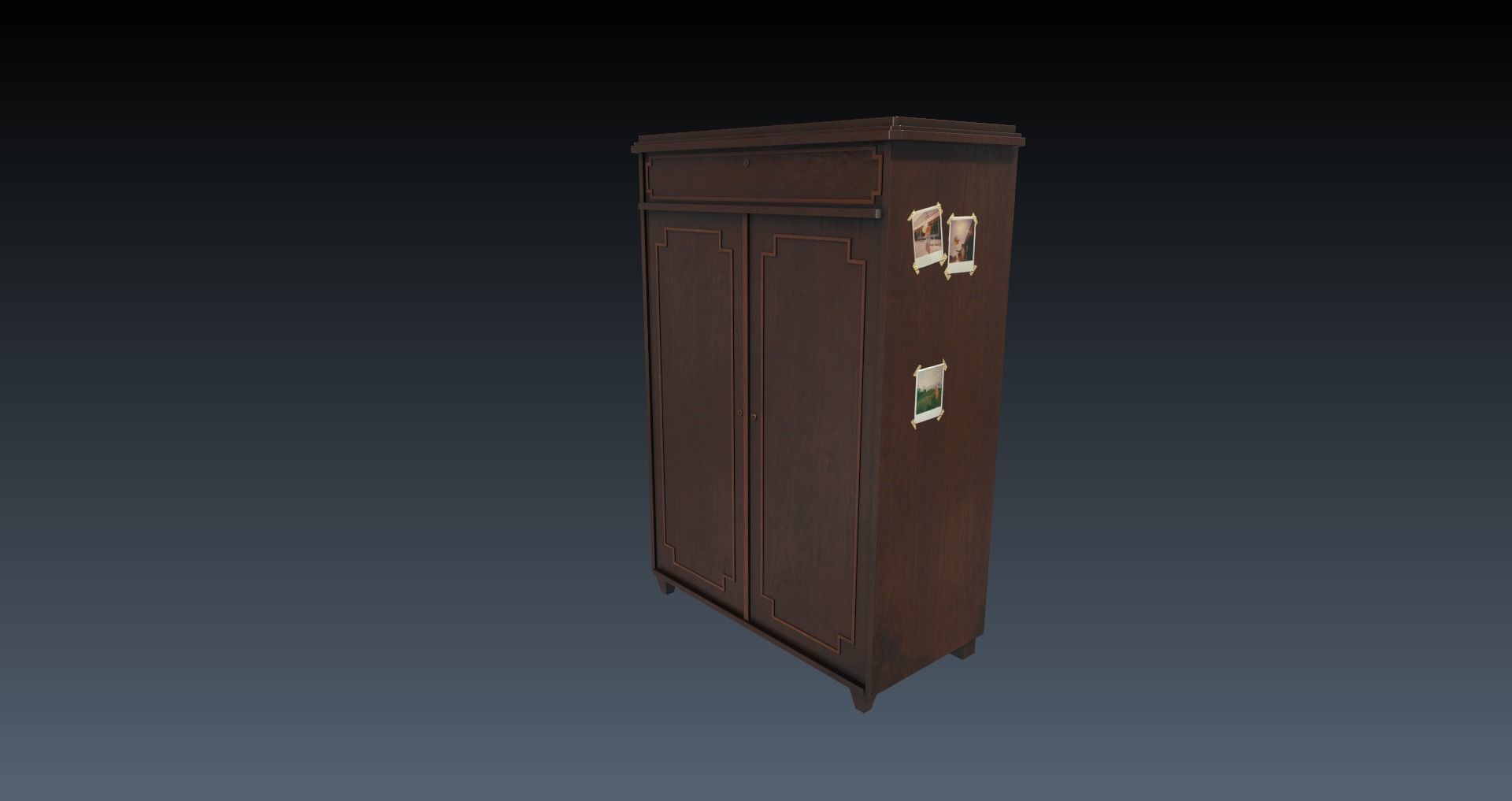 Low-Poly 80s Teenage Room Pack Low-poly 3D model_18