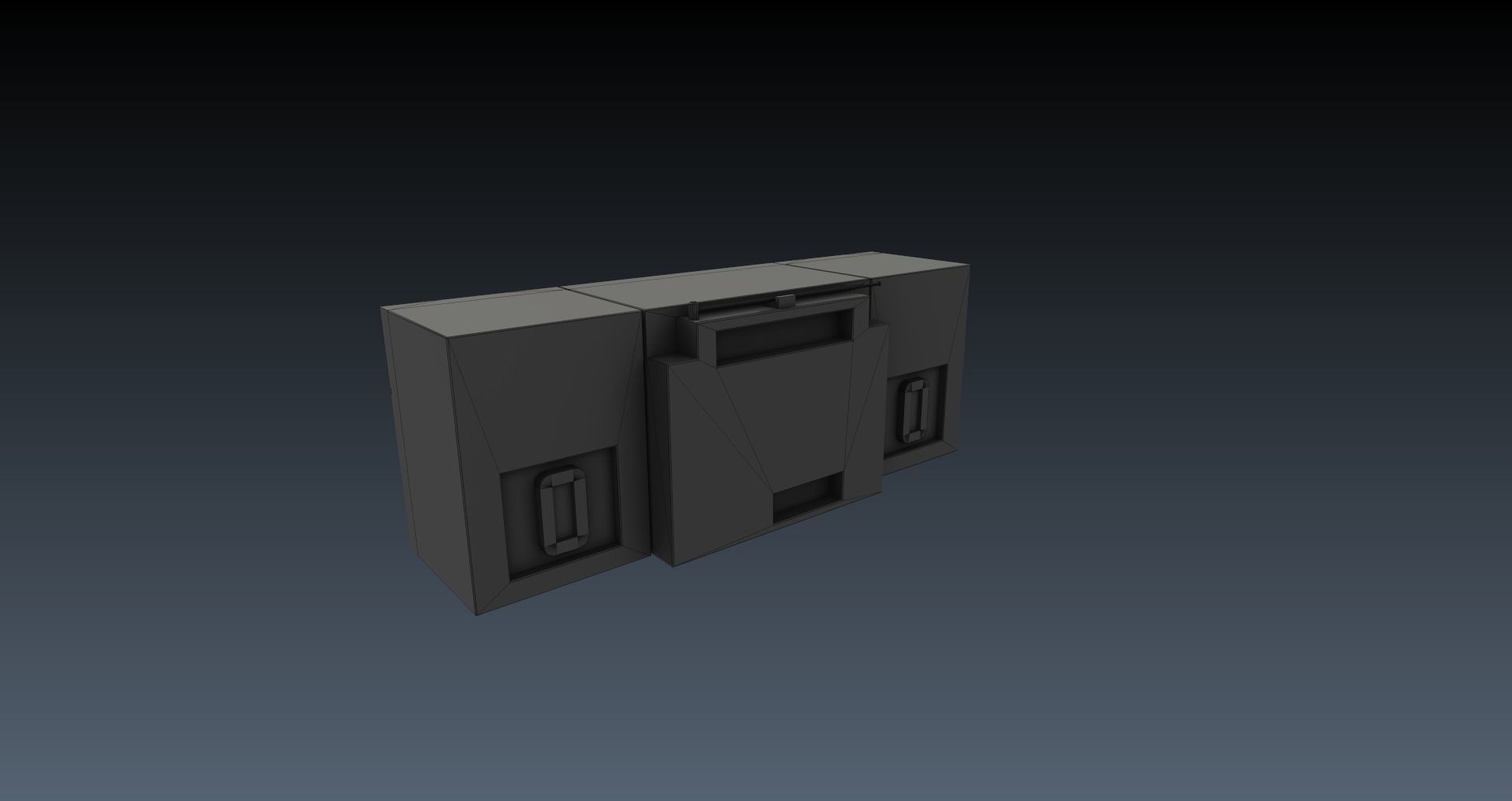 Low-Poly 80s Teenage Room Pack Low-poly 3D model_29