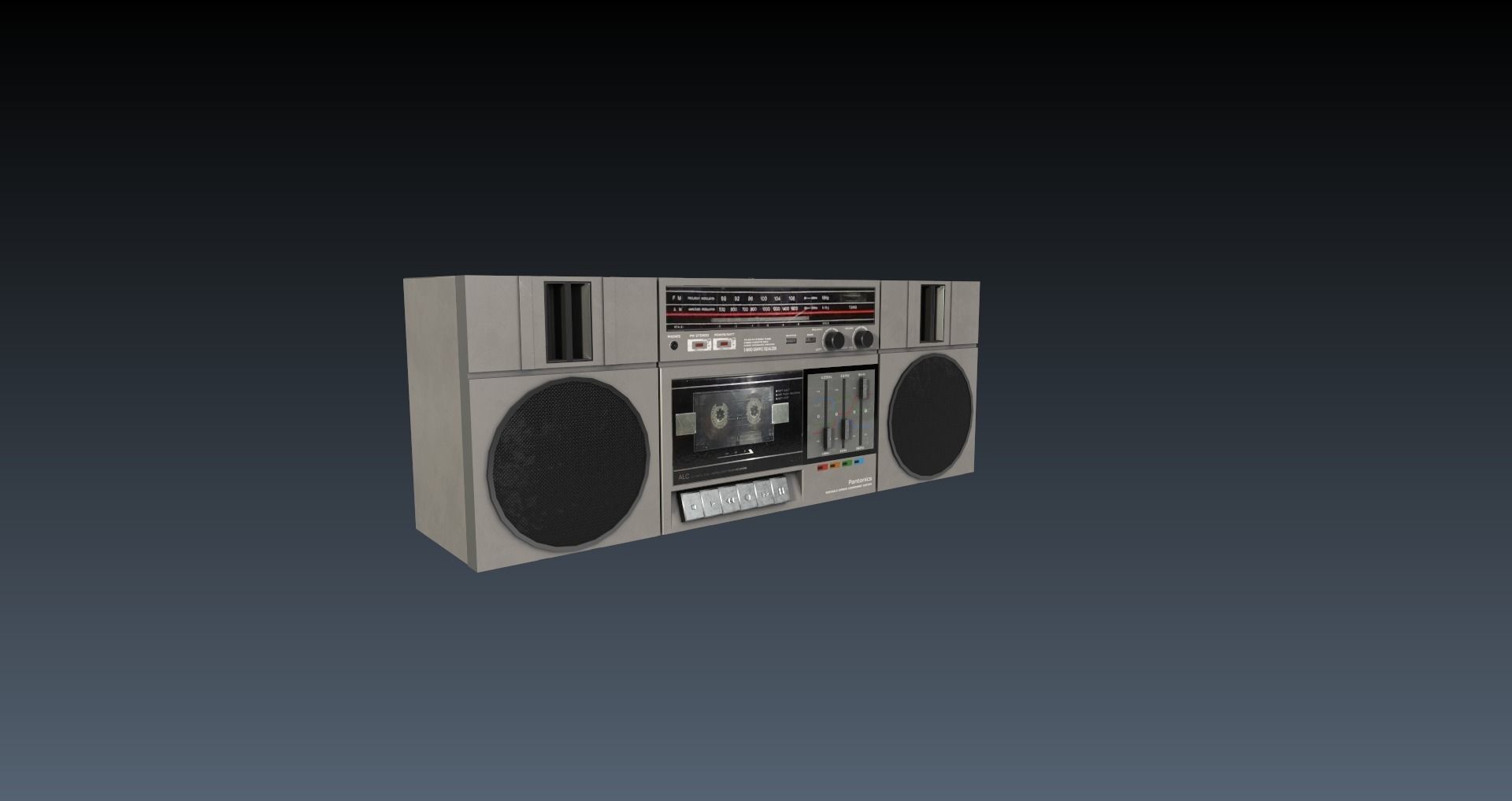 Low-Poly 80s Teenage Room Pack Low-poly 3D model_26