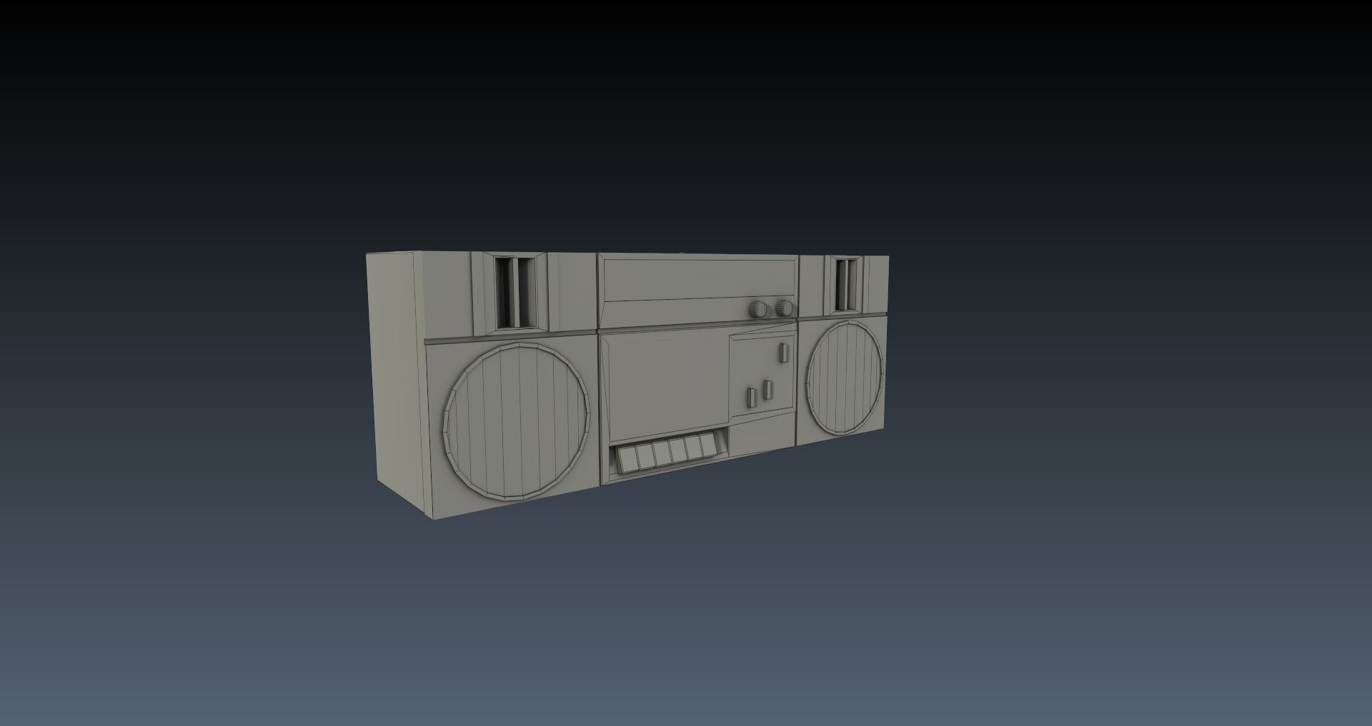 Low-Poly 80s Teenage Room Pack Low-poly 3D model_28