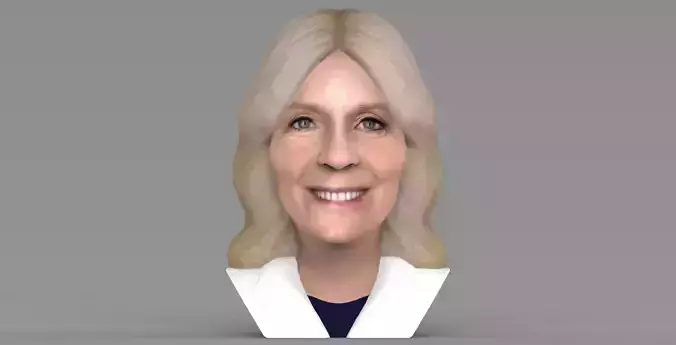 Jill Biden bust ready for full color 3D printing 3D print model