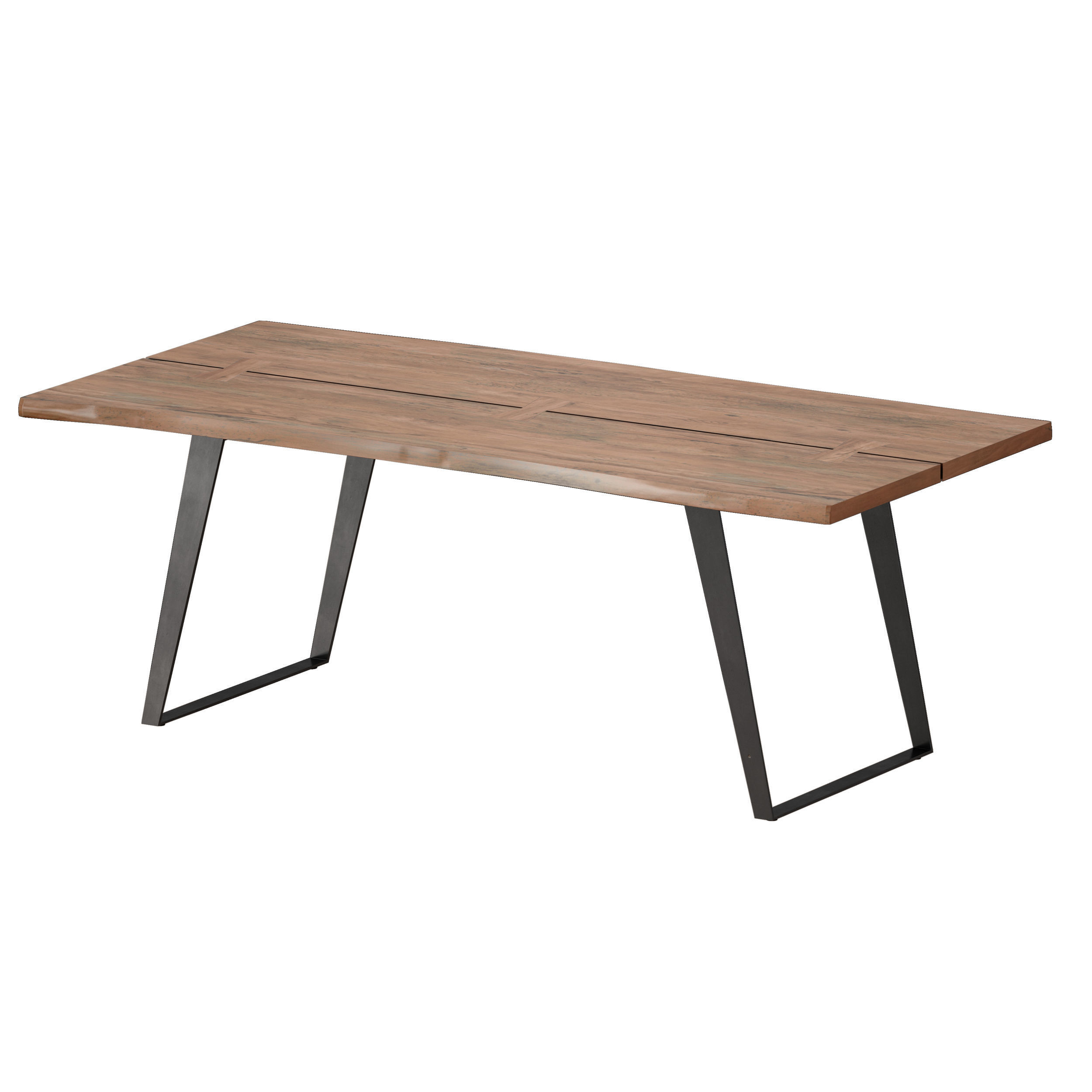 Yukon Natural Dining Table Crate and Barrel 3D model_6