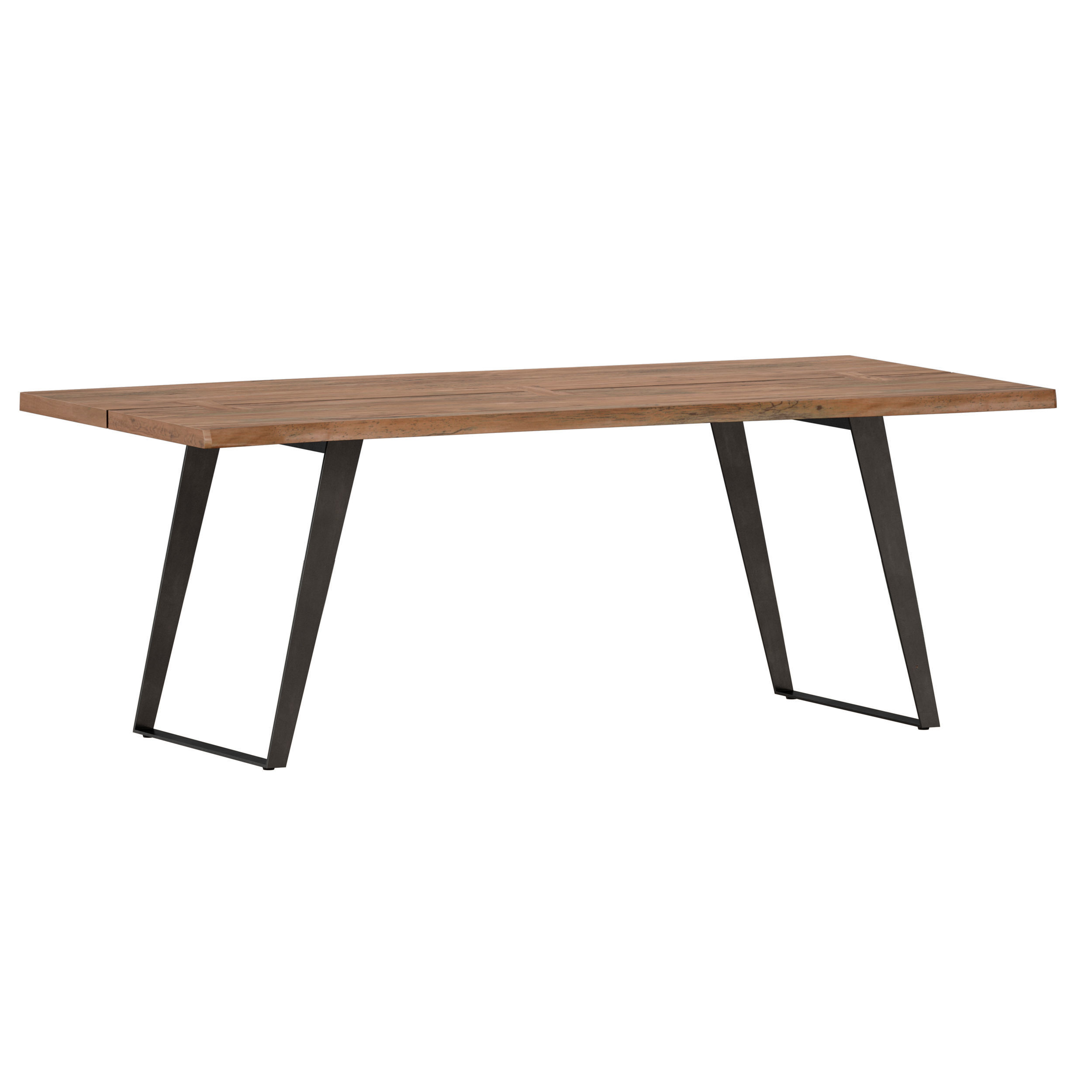 Yukon Natural Dining Table Crate and Barrel 3D model_1
