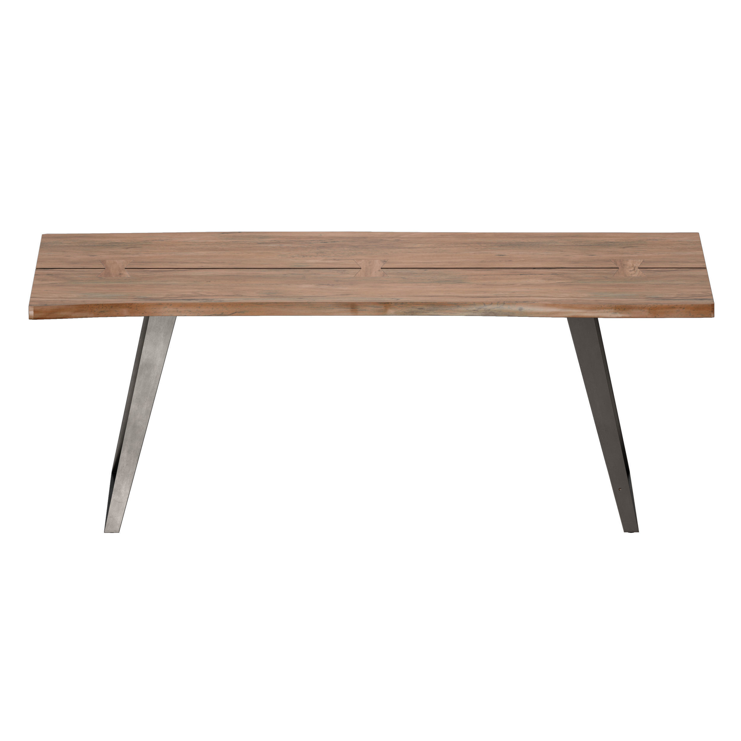 Yukon Natural Dining Table Crate and Barrel 3D model_5
