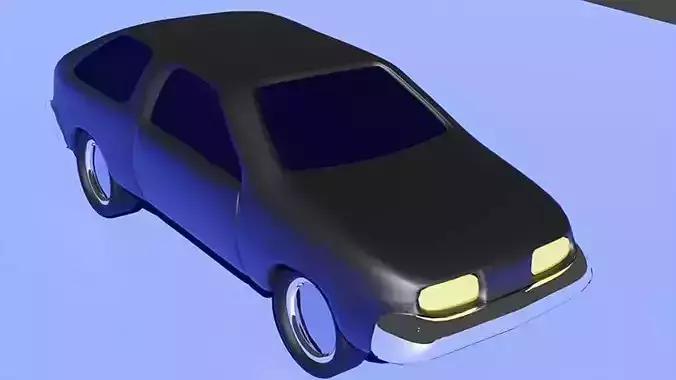 Lowpoly car 3D model