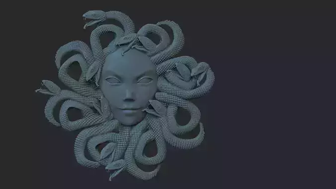 medusagirl medusa head with snakes