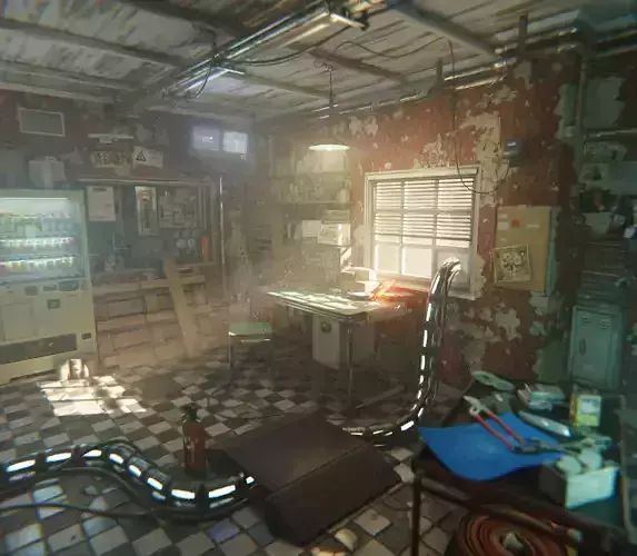 Post Apocalyptic Office Asset Pack Low-poly 3D model