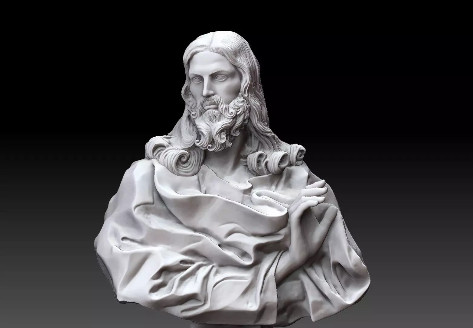 Jesus Christ Bust 3d model 3D print model