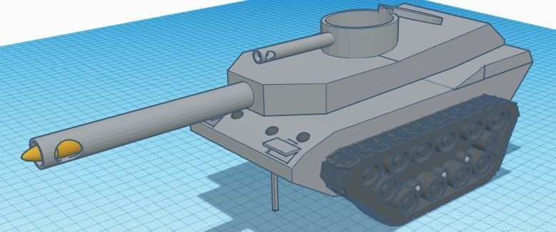 Custom Made Tank 3D print model_9