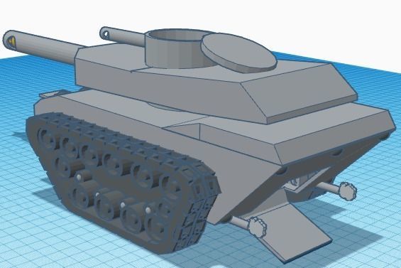 Custom Made Tank 3D print model_11