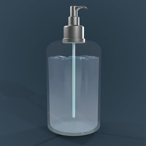 jar for gel Low-poly 3D model