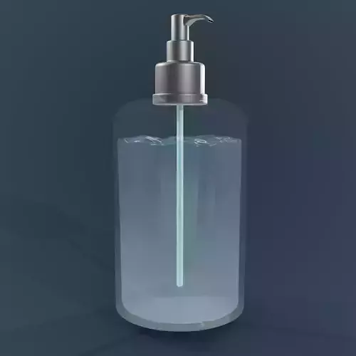 jar for gel Low-poly 3D model