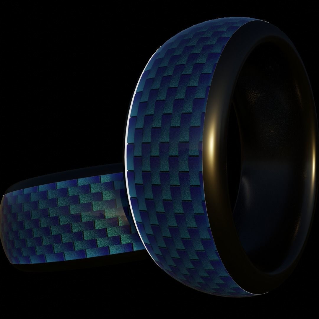 Platinum Ring Low-poly 3D model_6