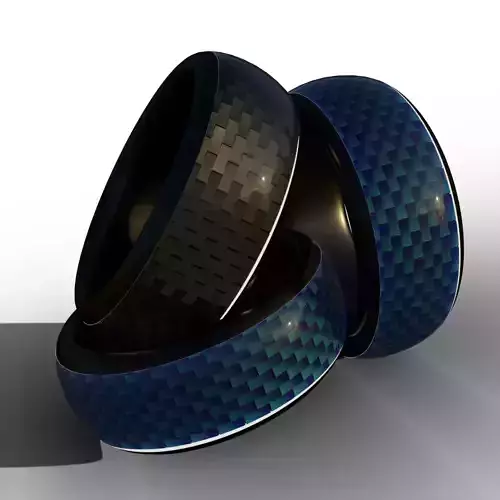 Platinum Ring Low-poly 3D model