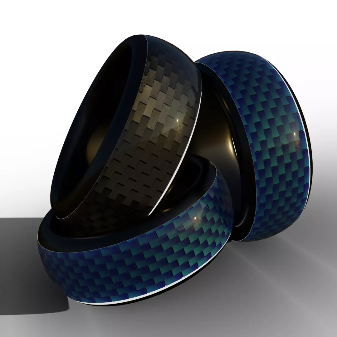 Platinum Ring Low-poly 3D model_0