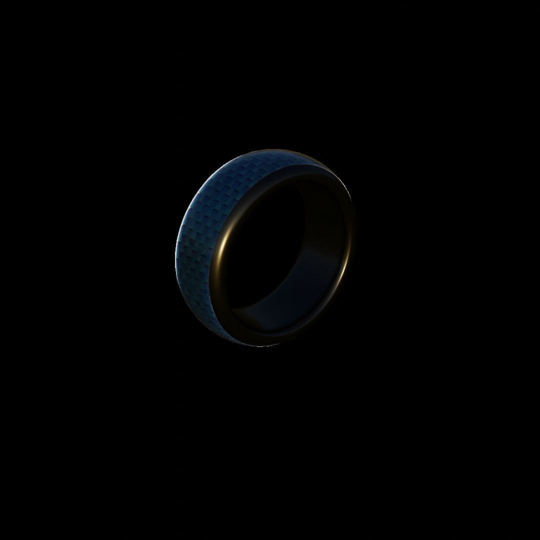 Platinum Ring Low-poly 3D model_2