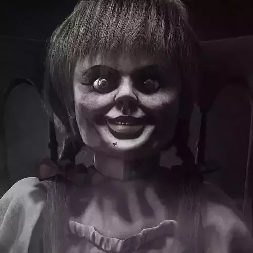Annabelle chucky doll on chair 3D model