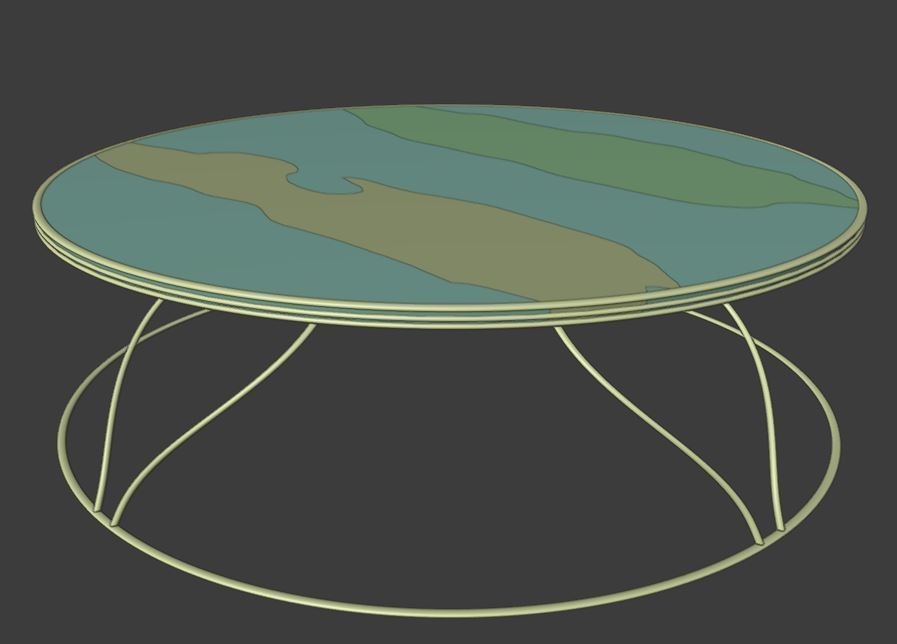 Modern Table 3D model_11