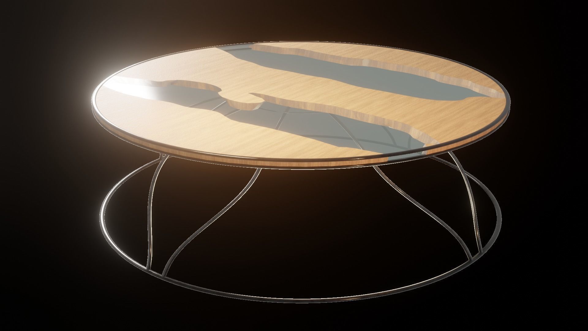 Modern Table 3D model_2