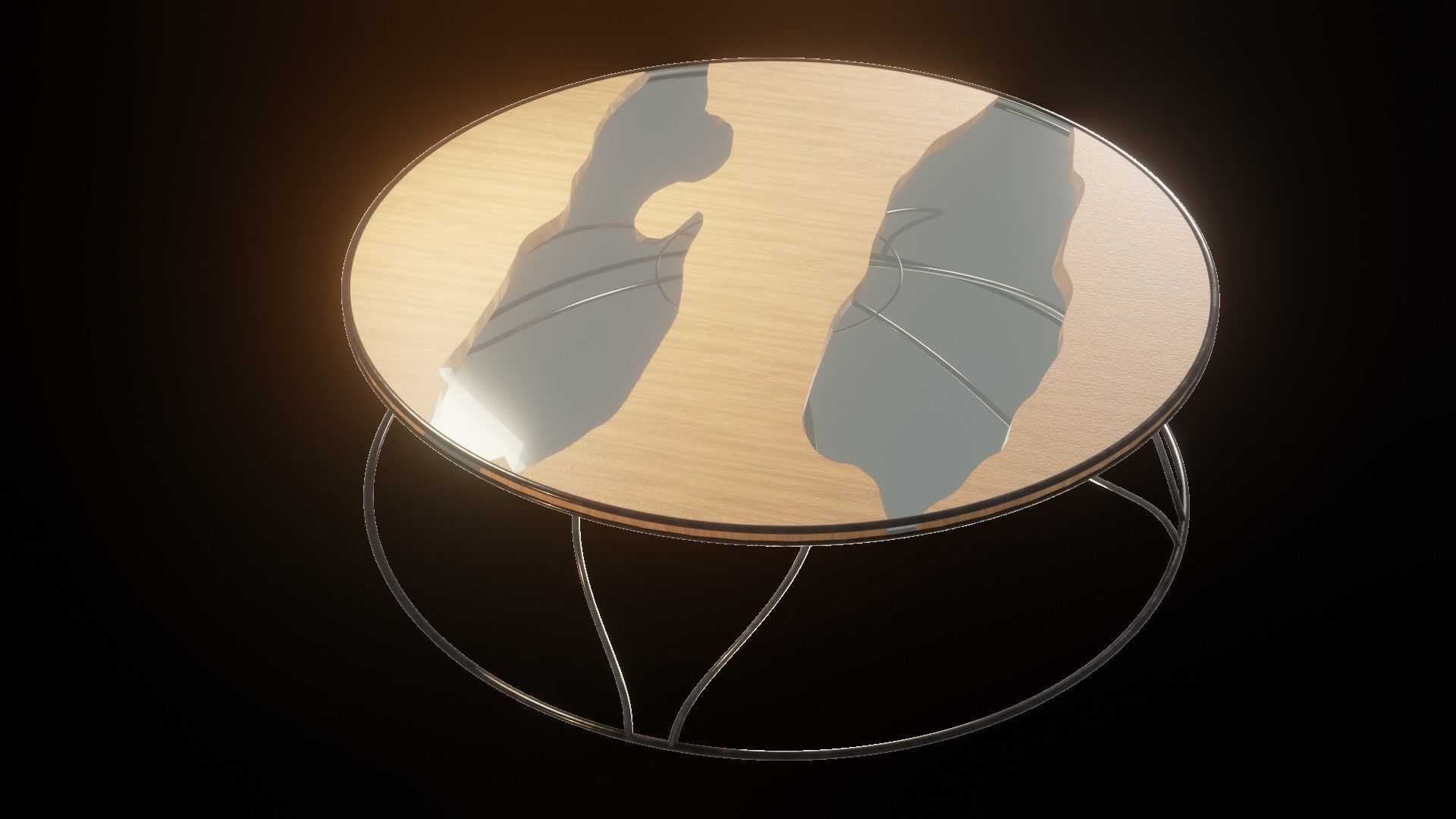 Modern Table 3D model_1