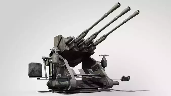Japanese battleship machine gun of WorldWar2