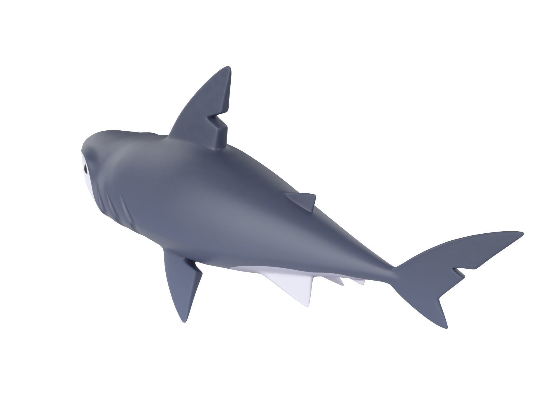 Character073 Shark 3D model_6