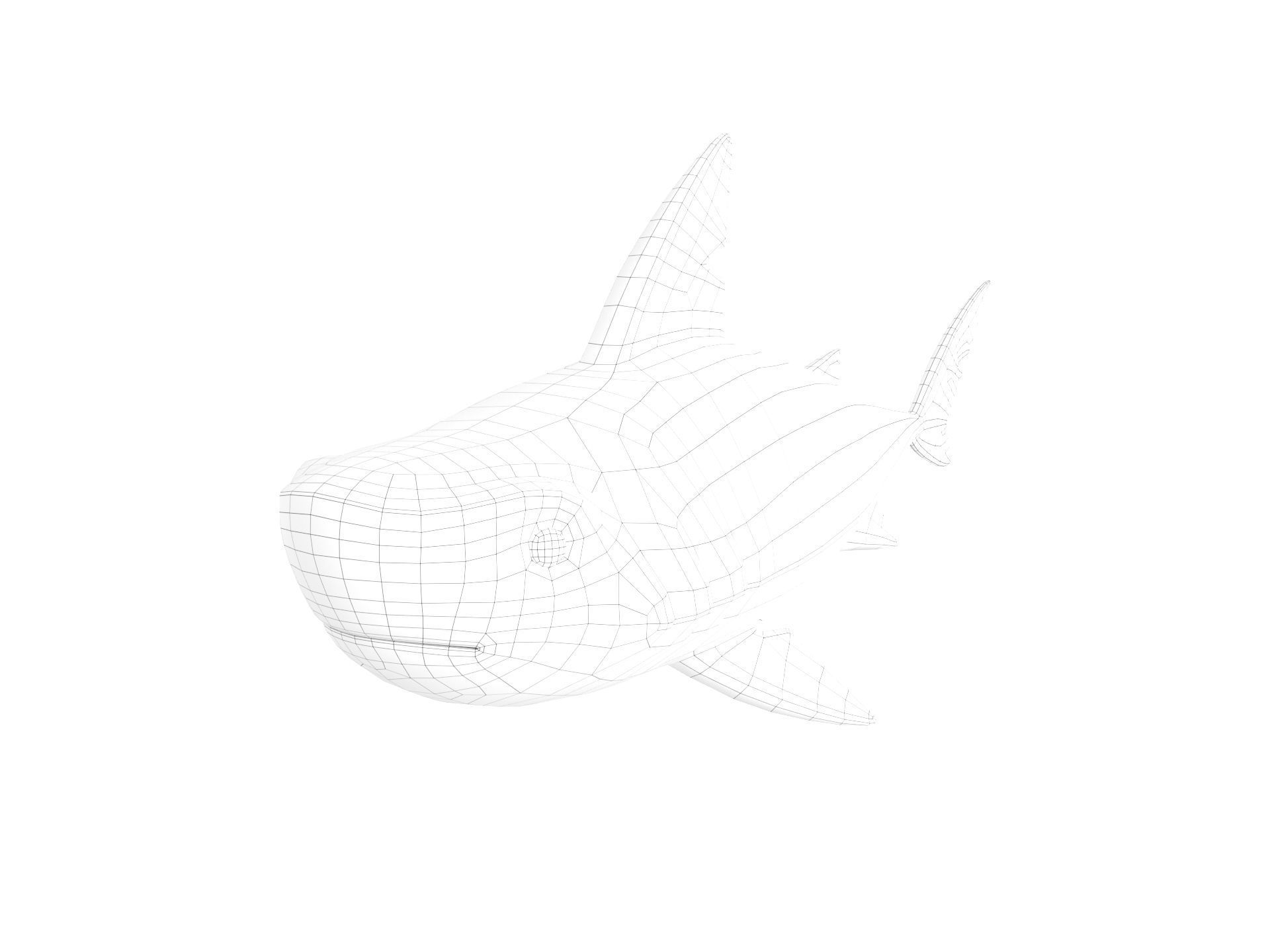 Character073 Shark 3D model_10