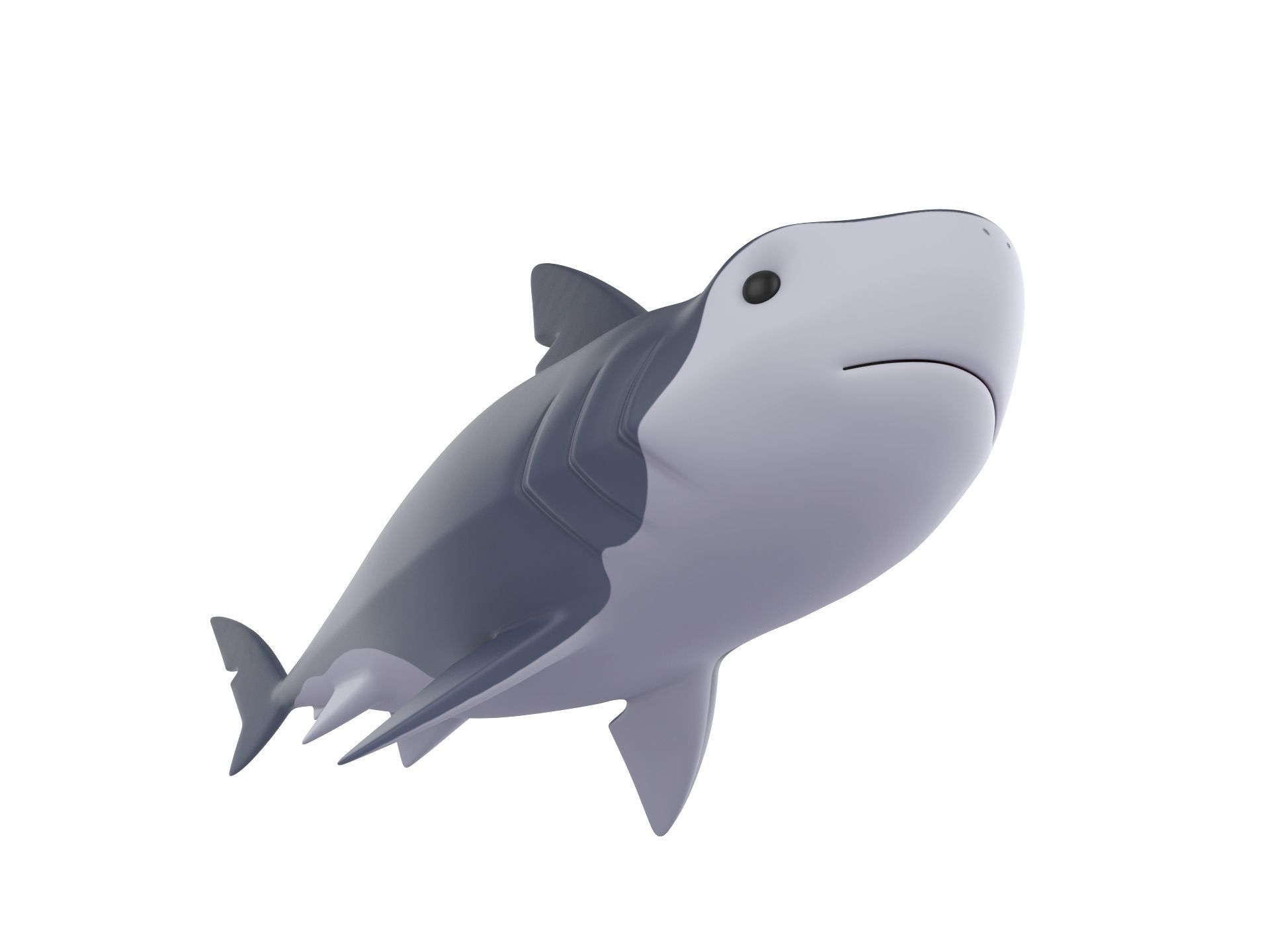 Character073 Shark 3D model_2