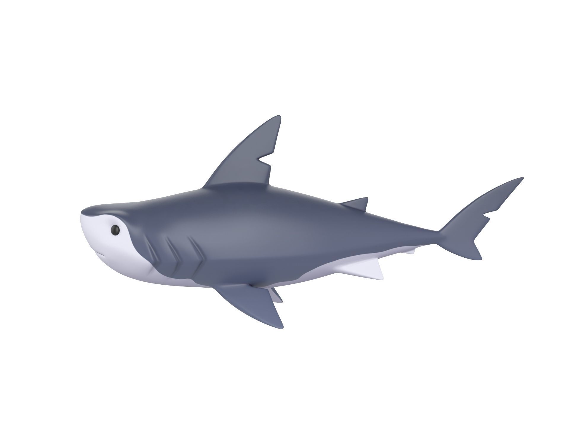 Character073 Shark 3D model_7