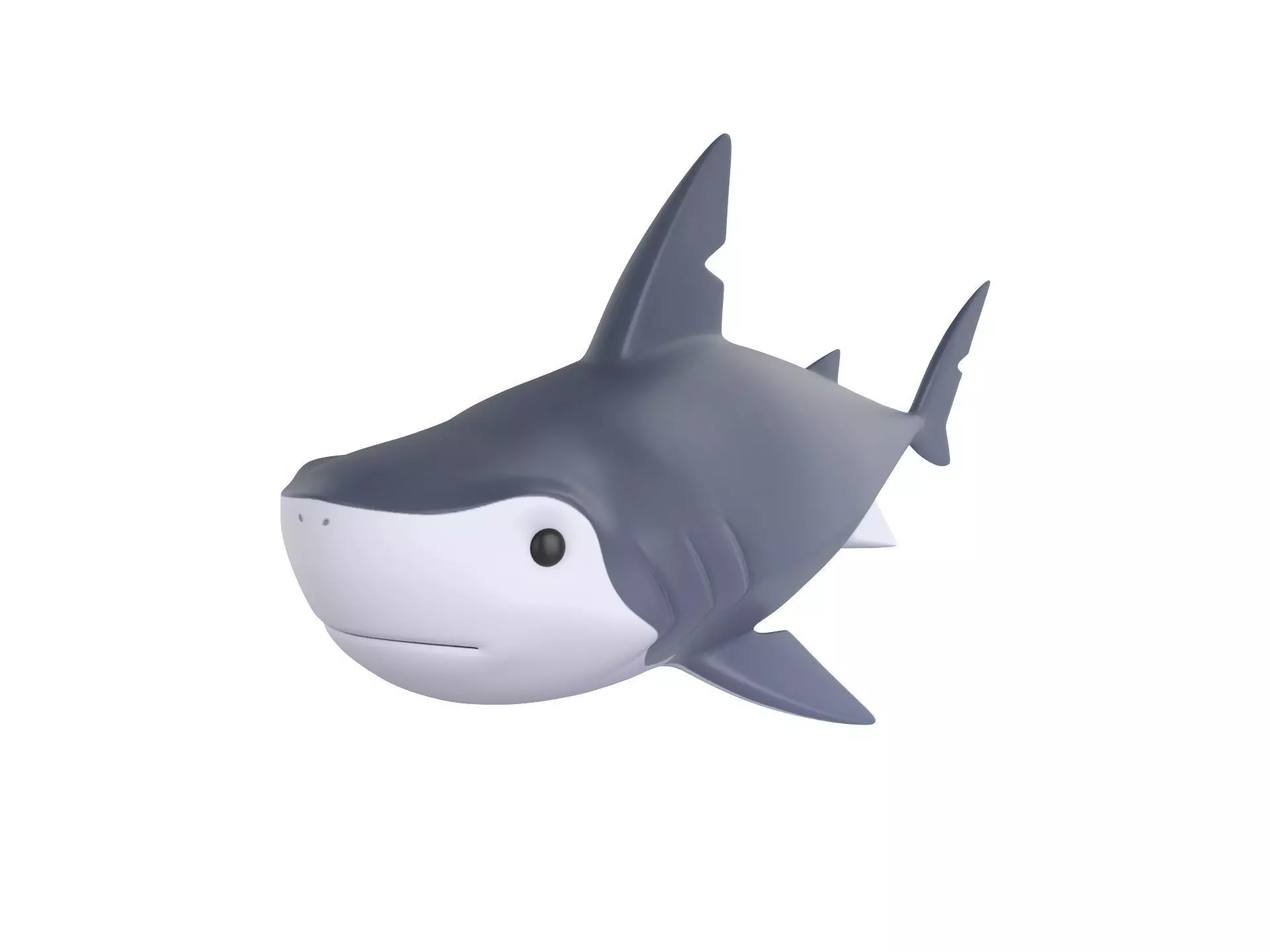 Character073 Shark 3D model_0
