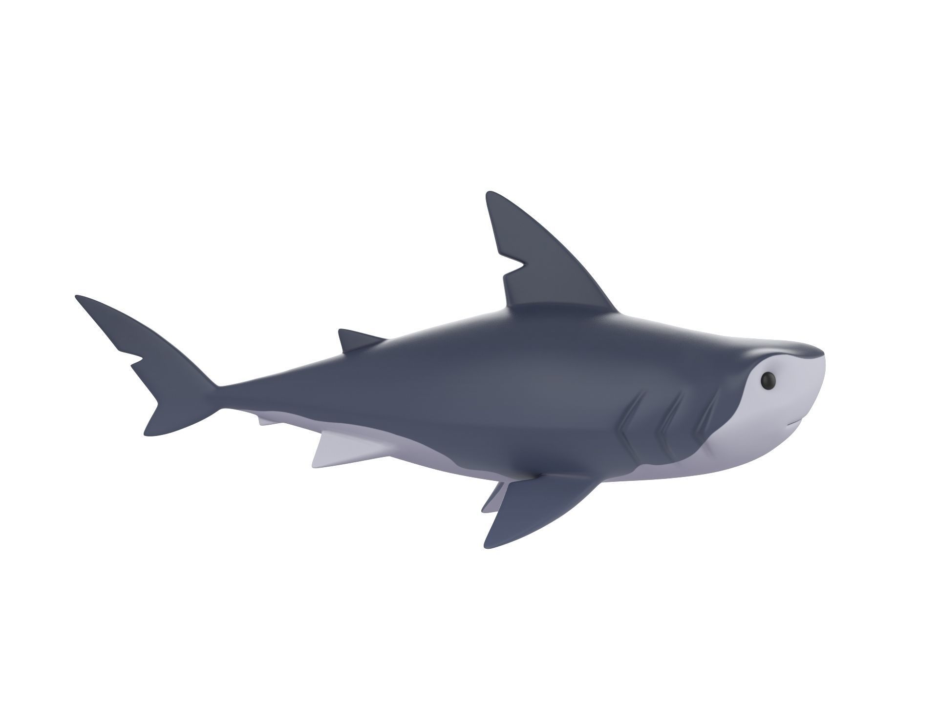 Character073 Shark 3D model_3