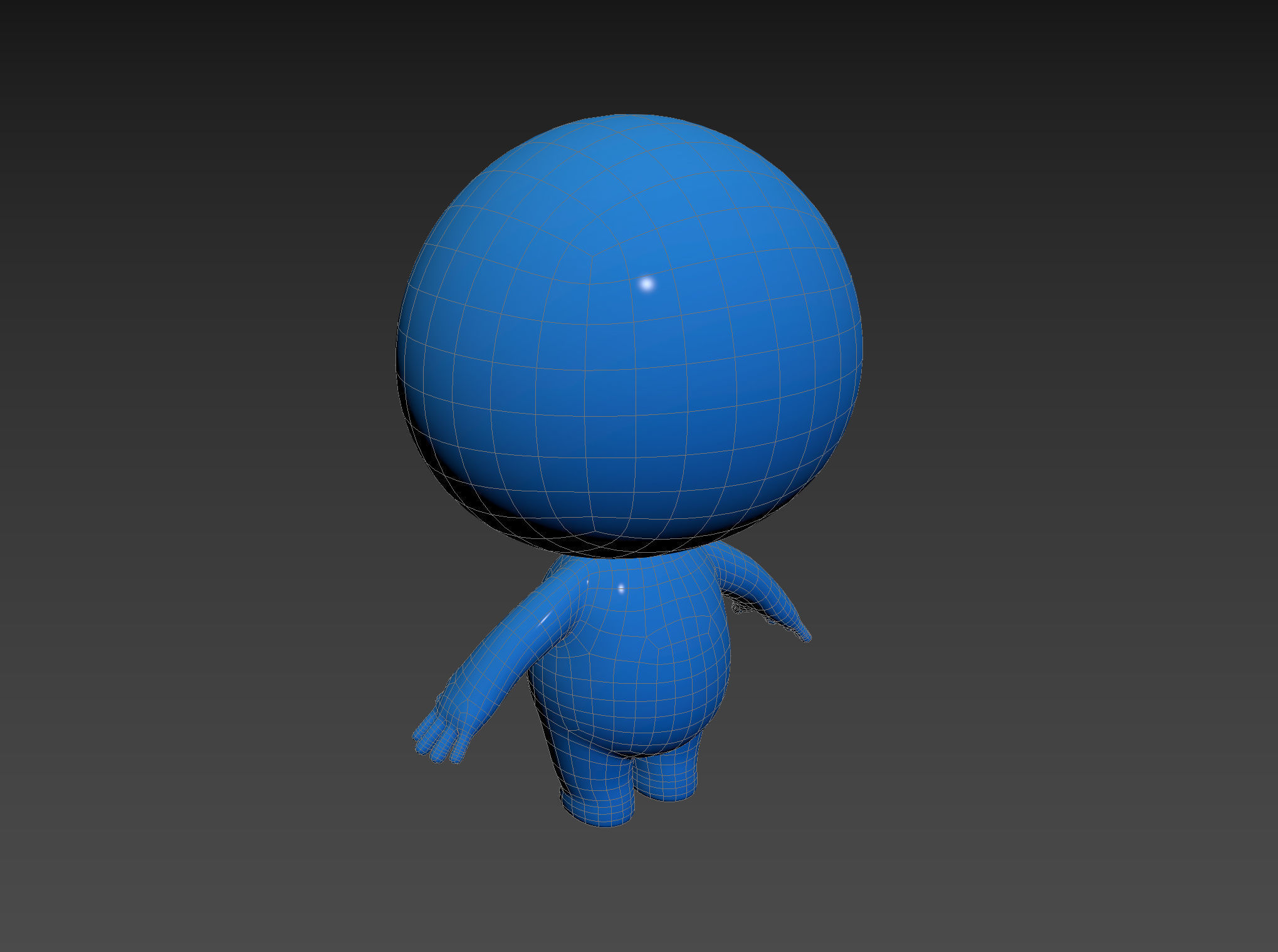 Character074 Blue Guy 3D model_21