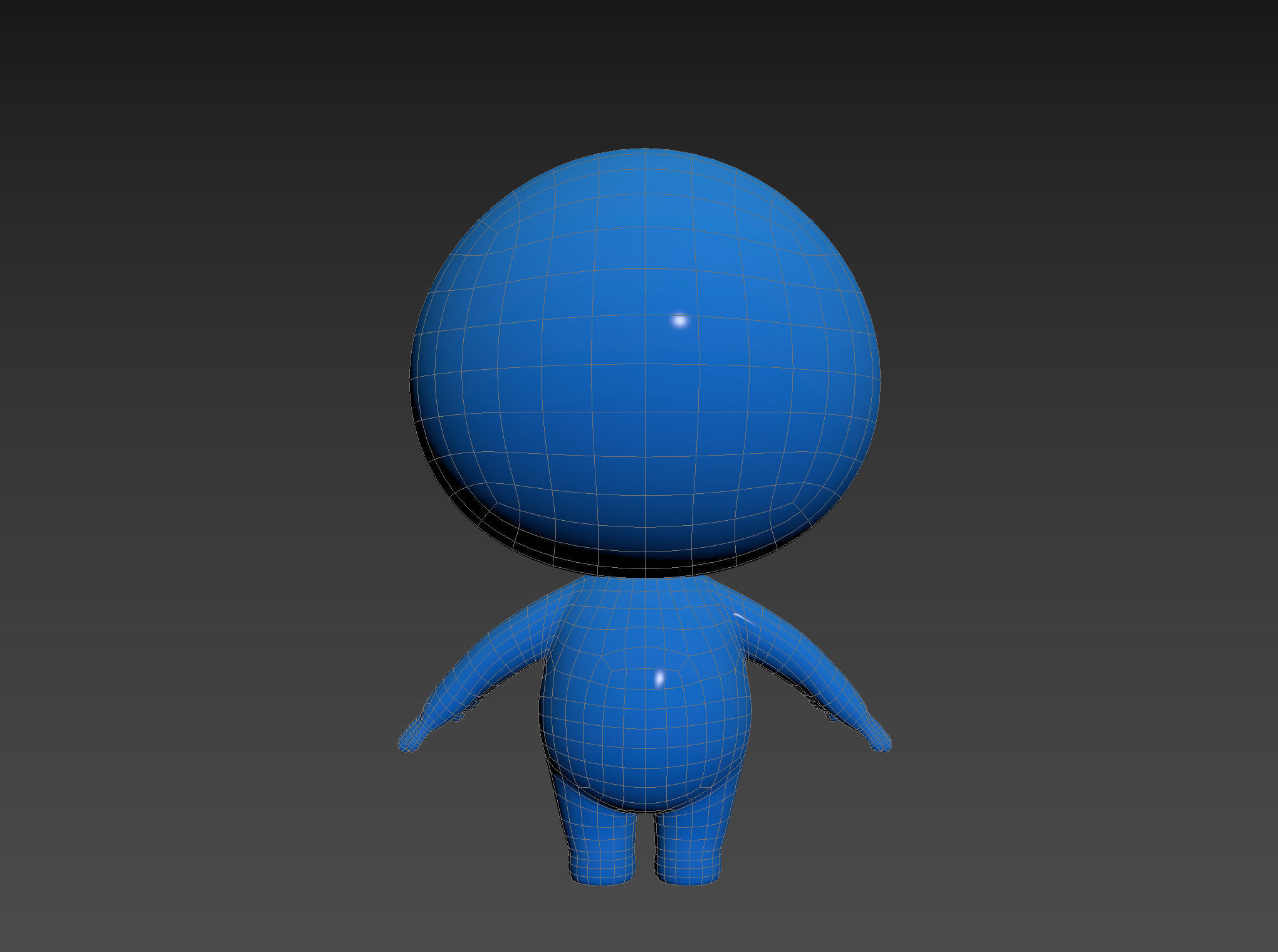 Character074 Blue Guy 3D model_20