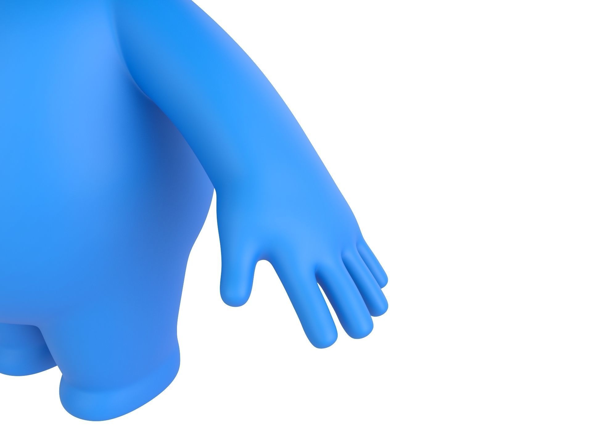 Character074 Blue Guy 3D model_10