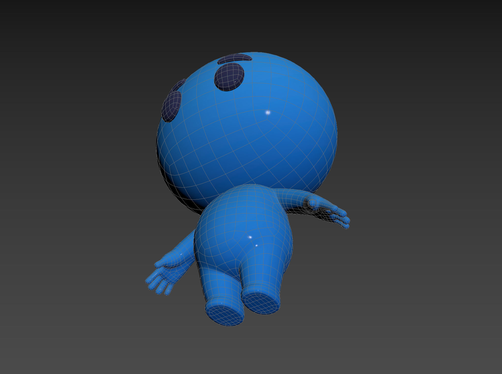 Character074 Blue Guy 3D model_24