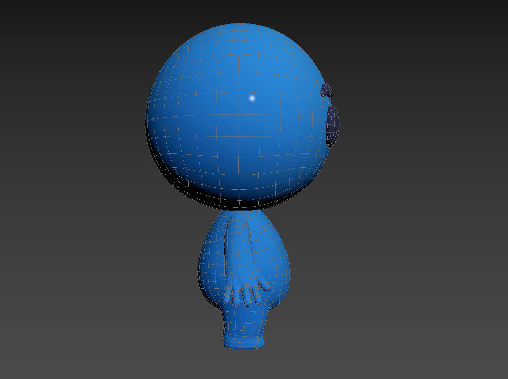 Character074 Blue Guy 3D model_18