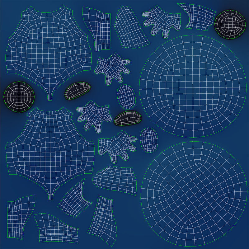 Character074 Blue Guy 3D model_25