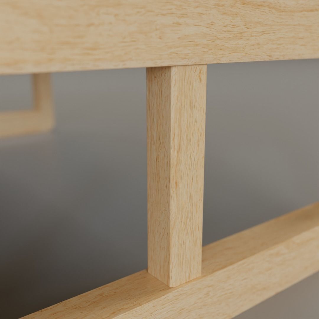 Low Coffee Table Low-poly 3D model_4